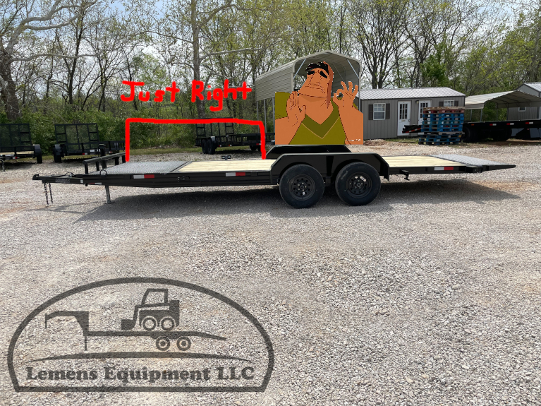 Just right tilt trailer